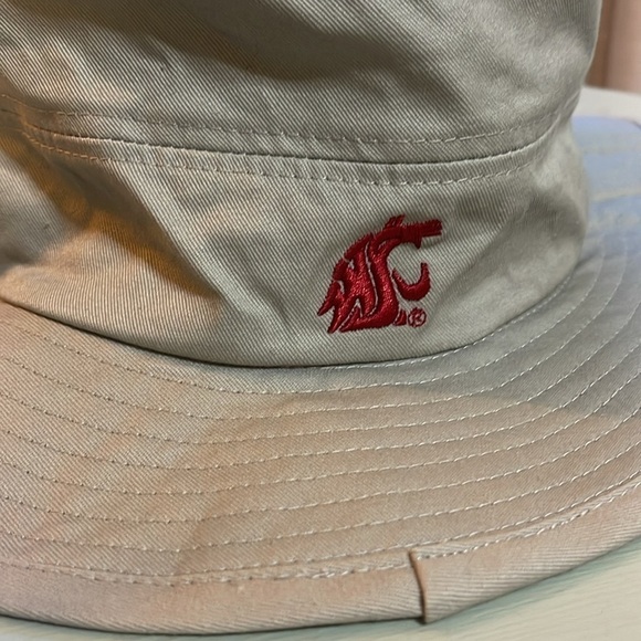 WSU LOGO TAN DRAWSTRING HAT (OS) - Picture 2 of 5